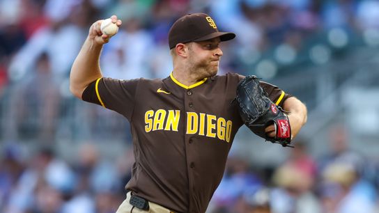 Padres show grit to rally big late, fall just short in rollercoaster loss to Braves taken at Truist Park (San Diego Padres). Photo by Brett Davis - Imagn Images