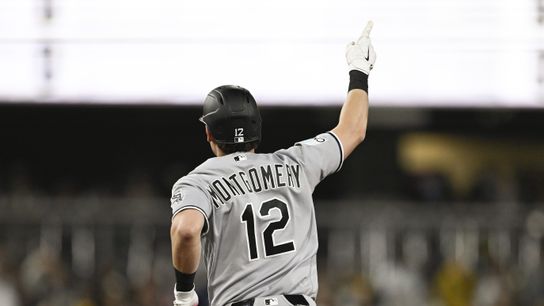 May 1, 2026; San Diego, California, USA; Chicago White Sox shortstop Colson Montgomery (12) rounds the bases after hititng a solo home run during the fifth inning against the San Diego Padres at Petco Park.
