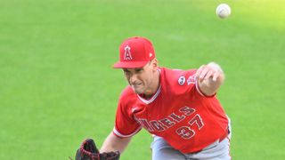 Angels struggle with command in series opener loss to Guardians taken at Progressive Field (Los Angeles Angels). Photo by David Richard-Imagn Images