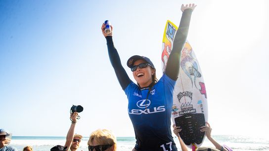 Erin Brooks makes history with three straight, claims 2026 Lexus Trestles Pro taken Lower Trestles (Combat). Photo by Emma Sharon/World Surf League