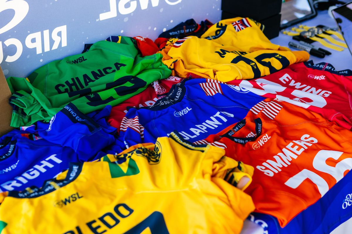 Competitor jerseys. Pat Nolan/World Surf League