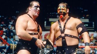 WWE got it right with the Warlord, Arn Anderson and Haku inducting Demolition into HOF taken in Las Vegas (wwe). Photo by WWE.com