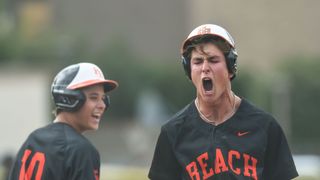 Angels select Huntington Beach local Jared Grindlinger with 12th-overall pick taken in Los Angeles (Los Angeles Angels). Photo by Ardie Crenshaw -- The Sporting Tribune