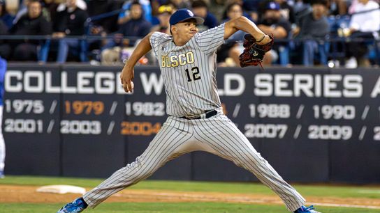 St. John Bosco High School Pitcher Julian Garcia #12 pitches during the CIF Championship game at Goodwin field on May 29, 2026 in Fullerton, California. St. John Bosco High School Pitcher Julian Garcia #12 pitches during the CIF Championship game at Goodwin field on May 29, 2026 in Fullerton, California.