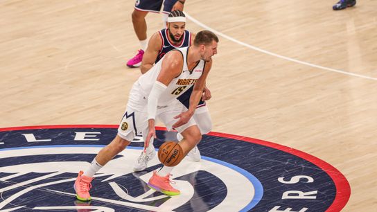 Denver Nuggets center Nikola Jokic (15) an NBA basketball game against the Los Angeles Clippers, Thursday April 24th, 2025 in Inglewood, California. 