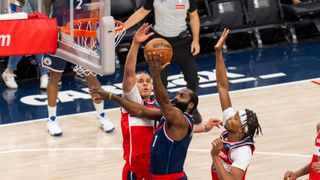 Harden’s continued success moves him up all time shooting guard ranks taken at Intuit Dome (Los Angeles Clippers). Photo by Nico Alba - The Sporting Tribune