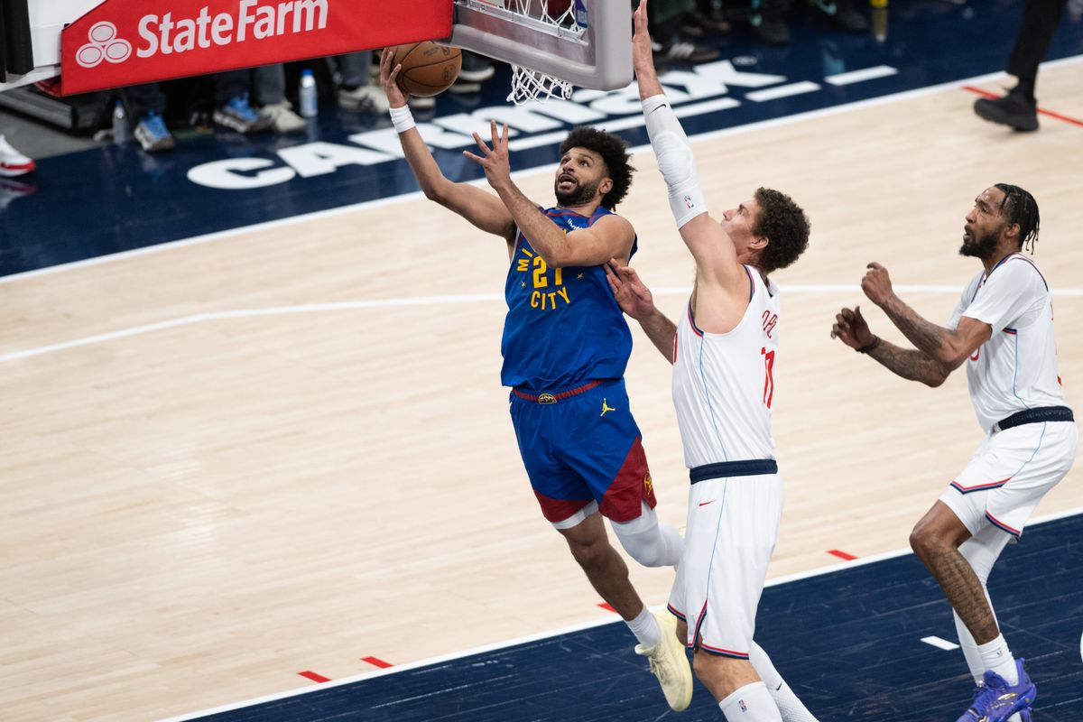 Denver Nuggets guard Jamal Murray (27) makes a layup during a game between the Los Angeles Clippers and the Denver Nuggets on Thursday, February 19,2026 at Intuit Dome in Inglewood Calif Denver Nuggets guard Jamal Murray (27) makes a layup during a game between the Los Angeles Clippers and the Denver Nuggets on Thursday, February 19,2026 at Intuit Dome in Inglewood Calif