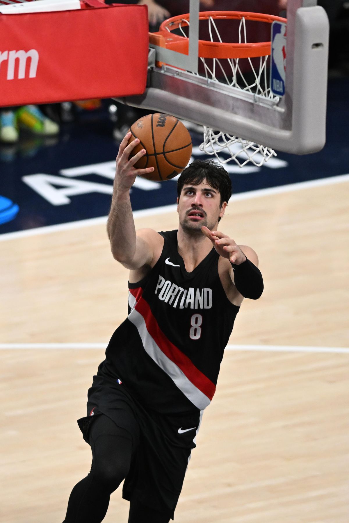 Portland Trailblazers forward Deni Avdija (8) makes a layup during a game between the Los Angeles Clippers and the Portland Trailblazers on Tuesday, March 31, 2026 at Intuit Dome in Inglewood Calif Portland Trailblazers forward Deni Avdija (8) makes a layup during a game between the Los Angeles Clippers and the Portland Trailblazers on Tuesday, March 31, 2026 at Intuit Dome in Inglewood Calif