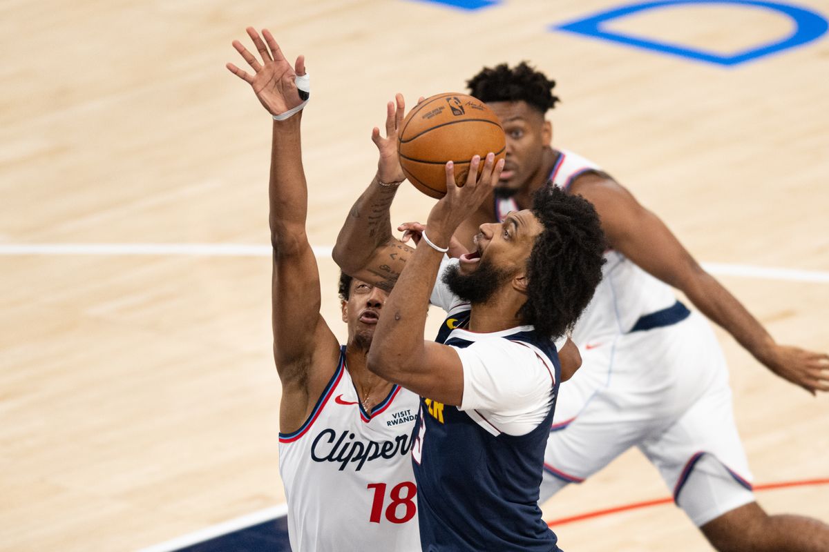 Denver Nuggets forward Marvin Bagley III (3) makes a move to the basket during an NBA basketball game against the LA Clippers, Wednesday, October 14, 2026 in Inglewood. Denver Nuggets forward Marvin Bagley III (3) makes a move to the basket during an NBA basketball game against the LA Clippers, Wednesday, October 14, 2026 in Inglewood.