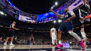 Clippers ride college basketball intensity and playoff energy taken at Intuit Dome (Los Angeles Clippers). Photo by Gary A. Vasquez