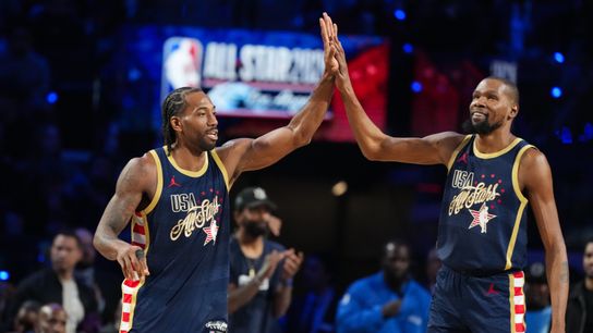 TST Today: All-Star Voices: Kawhi, Luka & Konan Niederhauser at Media Day + Adam Silver’s Take taken TST Headquarters (Podcasts). Photo by Kirby Lee-Imagn Images