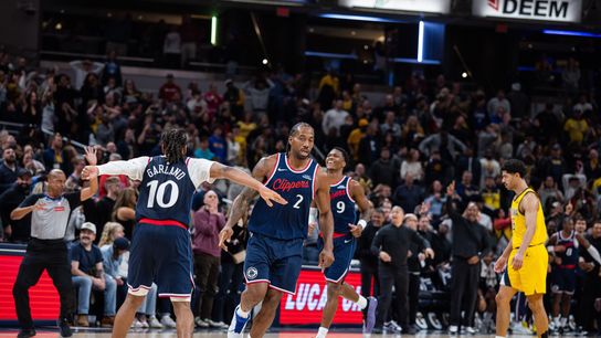 Kawhi Leonard's Buzzer-Beater Caps Clippers' Wild 24-Point Comeback Over Pacers taken Indiana (NBA). Photo by © Trevor Ruszkowski-Imagn Images