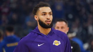 Lakers add Anton Watson to training camp roster taken in Los Angeles (Los Angeles Lakers). Photo by David Gonzales-Imagn Images