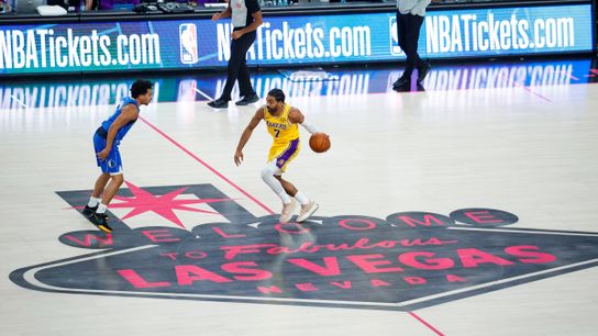 TST Images: Mavs defeat Lakers, 121-94, in Las Vegas taken at T-Mobile Arena (Los Angeles Lakers)