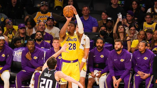 Lakers Rui Hachimura out at least a week, JJ Redick says taken at Crypto.com Arena (Los Angeles Lakers)