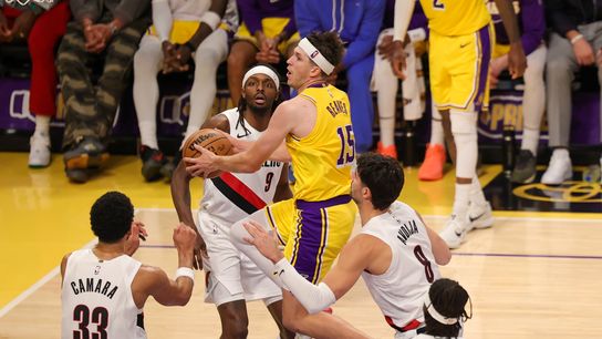 TST Images: Blazers beat Lakers, 122-108, at Crypto Arena taken at Crypto.com Arena (Los Angeles Lakers)