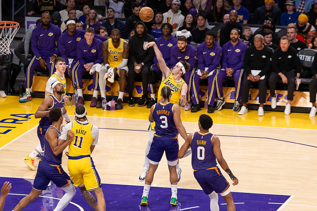 Los Angeles Lakers Austin Reaves 15 during NBA game against the Phoenix Suns on Monday, December 1st 2025 in Los Angeles California. 