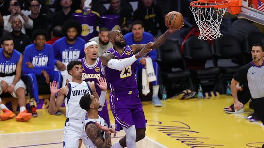 LeBron James becomes oldest player to notch triple-double in Lakers win over Mavs taken at Crypto.com Arena (Los Angeles Lakers)