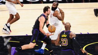 Luka Dončić powers Lakers past Cavs in 50th win of season taken at Crypto.com Arena (Los Angeles Lakers). Photo by Jordan Teller - The Sporting Tribune