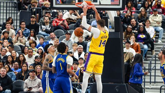 Lakers vs. Warriors: Kessler’s debut, Reaves’ big night and second-half struggles taken at T-Mobile Arena. (Los Angeles Lakers)