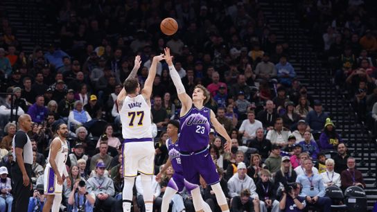 Lakers strengthen road record in Utah, push to No. 2 seed in West taken at Delta Center (Los Angeles Lakers)