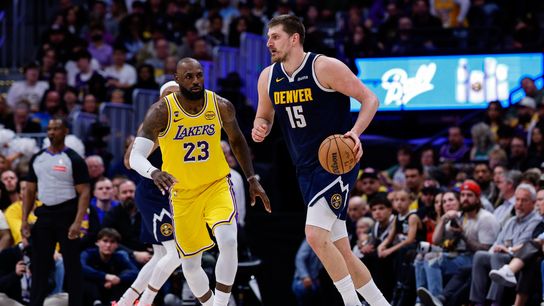 Lakers' fourth-quarter comeback cut short by Nikola Jokić triple-double taken at Ball Arena (Los Angeles Lakers). Photo by Isaiah J. Downing-Imagn Images