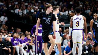Shorthanded Lakers dropped by 45-point outing from Cooper Flagg taken at American Airlines Center (Los Angeles Lakers). Photo by Kevin Jairaj-Imagn Images