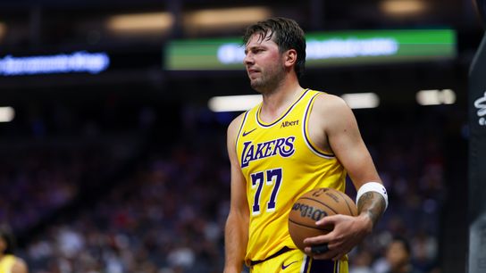 Three takeaways from Lakers’ preseason-opening win in Sacramento taken in Sacramento (Los Angeles Lakers). Photo by Sergio Estrada-Imagn Images