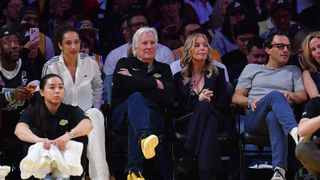 Five Buss siblings ‘united’ on Lakers sale as Jeanie Buss fights back taken in Los Angeles (Los Angeles Lakers). Photo by Gary A. Vasquez-Imagn Images