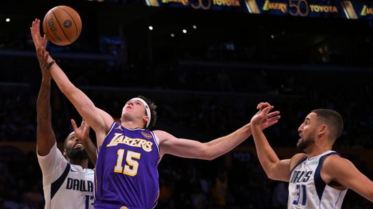Reaves and Dončić lead the Lakers past the Mavs in Davis' return taken at Crypto.com Arena (Los Angeles Lakers)