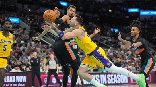 Luka Dončić's heroics expose a fatal flaw in Lakers' 107-91 loss to Spurs taken at Frost Bank Center (Los Angeles Lakers)