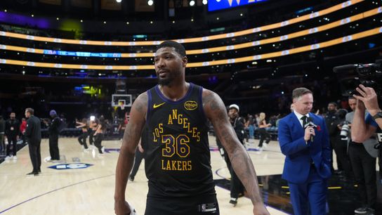 Smart sparks the Lakers with genius defensive play to push past the Pelicans taken at crypto.com Arena (NBA). Photo by Kirby Lee-Imagn Images