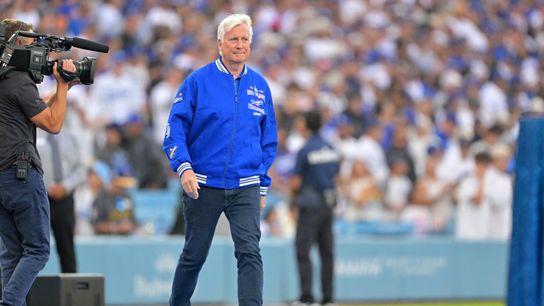 Los Angeles Dodgers majority owner Mark Walter walks to the field for the teamÕs ring ceremony prior to the game against the Arizona Diamondbacks at Dodger Stadium. Los Angeles Dodgers majority owner Mark Walter walks to the field for the teamÕs ring ceremony prior to the game against the Arizona Diamondbacks at Dodger Stadium.