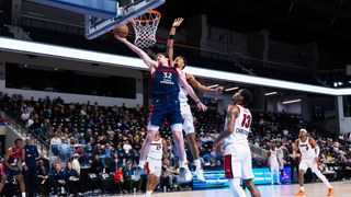 Clippers sign TyTy Washington Jr on Two-way before loss to Skyforce taken att Frontwave Arena (Los Angeles Clippers). Photo by Brandon Pollard - The Sporting Tribune