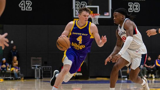 Knecht Drops 30 In South Bay Debut as Lakers get Revenge Over Clippers  taken at UCLA Health Training Center (South Bay Lakers)
