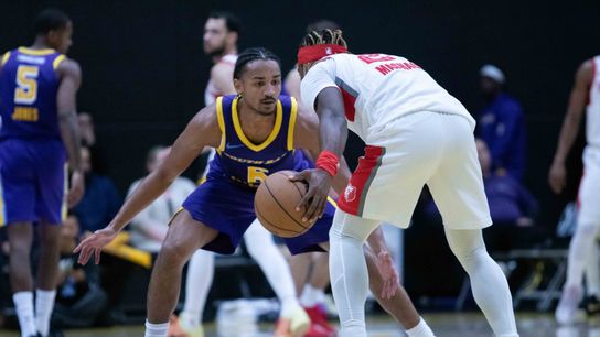 TST Images: South Bay Lakers defeat Memphis Hustle, 113-101, at UCLA Health Training Center taken at UCLA Health Training Center (South Bay Lakers)