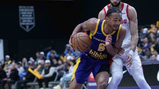 Short-handed South Bay Lakers swept in weekend series against Austin taken in Austin (Los Angeles Lakers). Photo by Jack Haslett -- The Sporting Tribune