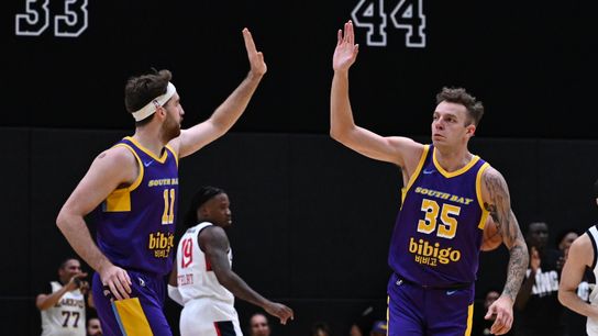 TST Images: South Bay Lakers beat San Diego Clippers, 120-115, in El Segundo taken at UCLA Health Training Center (South Bay Lakers)