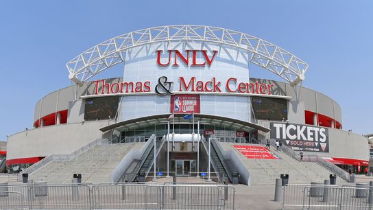 Vegas Summer League Diaries #1: Lakers down the Clippers in Battle of LA taken Thomas & Mack Center (NBA Summer League). Photo by Stephen R. Sylvanie-Imagn Images