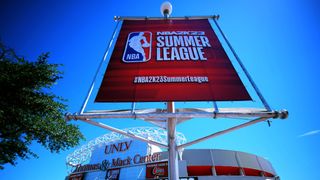 2026 Vegas Summer League Notebook Day 3 & 4: Keaton Wagler breaks out as Clippers rout Jazz taken Thomas & Mack Center (Clippers). Photo by © Stephen R. Sylvanie-Imagn Images