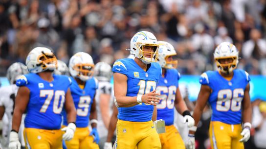 Harbaugh, McDaniel searching for answers as Chargers fall to 0-2 taken at SoFi Stadium (Los Angeles Chargers). Photo by Gary A. Vasquez-Imagn Images