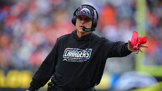 ‘I Screwed That Up’: Jim Harbaugh owns costly mistake in Chargers' loss to Broncos taken at SoFi Stadium (Los Angeles Chargers). Photo by Gary A. Vasquez-Imagn Images