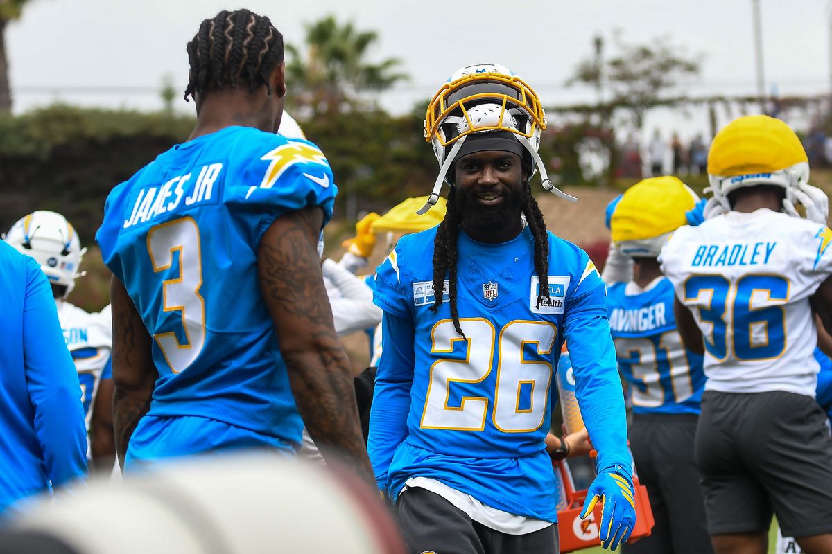 LA Chargers Donte Jackson (26) seen during Chargers training camp at USD on .Wednesday August 5, 2026 in San Diego, California. LA Chargers Donte Jackson (26) seen during Chargers training camp at USD on .Wednesday August 5, 2026 in San Diego, California.