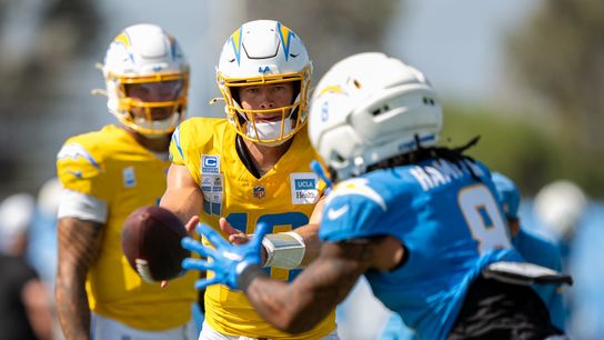Biadasz injured as Herbert, Hampton shine in Chargers-49ers joint practice taken at The Bolt (Los Angeles Chargers)