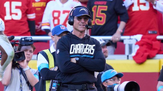  Jim Harbaugh faces difficult decision after Chargers' offense hits another low in loss to Chiefs taken at Arrowhead Stadium (Los Angeles Chargers). Photo by Robin Alam - The Sporting Tribune