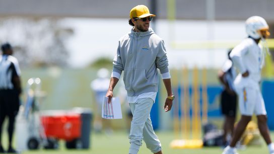 Mike McDaniels of the Los Angeles Chargers on the field during mandatory minicamp at The Bolt on June 16, 2026 in El Segundo, California.