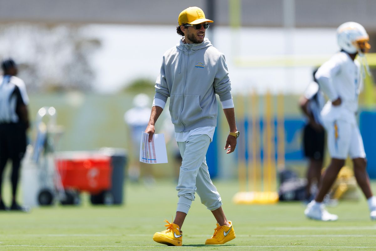 Mike McDaniels of the Los Angeles Chargers on the field during mandatory minicamp at The Bolt on June 16, 2026 in El Segundo, California.