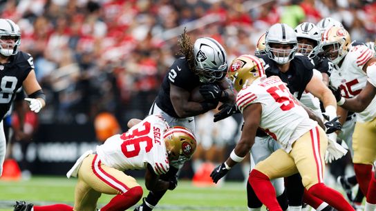 Ashton Jeanty proving he can handle life in the NFL taken at Allegiant Stadium (Las Vegas Raiders)