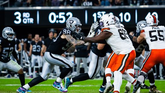 TST Images: Browns defeat Raiders, 24-10, at Allegiant Stadium  taken at Allegiant Stadium  (Las Vegas Raiders)