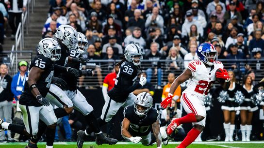 TST Images: Giants beat the Raiders, 34-10, at Allegiant Stadium  taken at Allegiant Stadium  (Las Vegas Raiders)